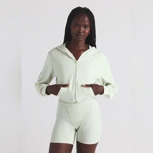 SKIMS Cotton Jersey Slim Hoodie in Spearmint